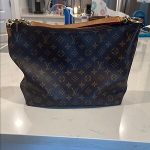 Louis Vuitton Brown Shoulder Bag with Monogram